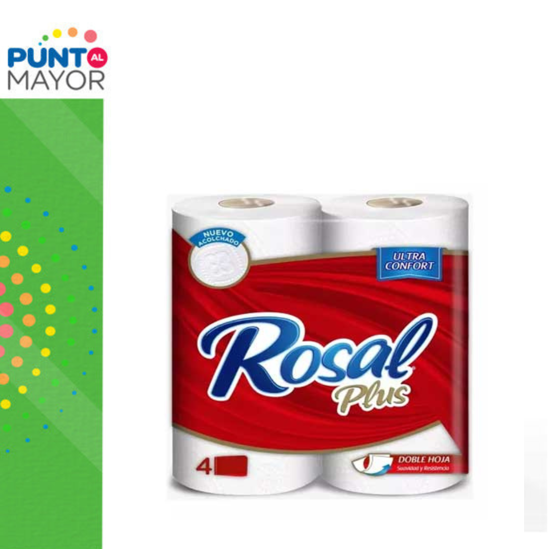Papel higiénico Rosal Plus 180 hojas