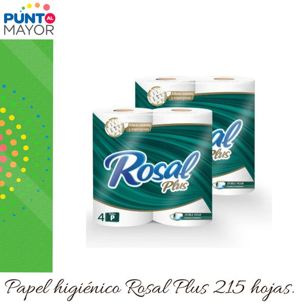 Papel higiénico Rosal Plus 215 hojas